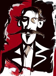 Robert Louis Stevenson - Colour Caricature by Neale Osborne